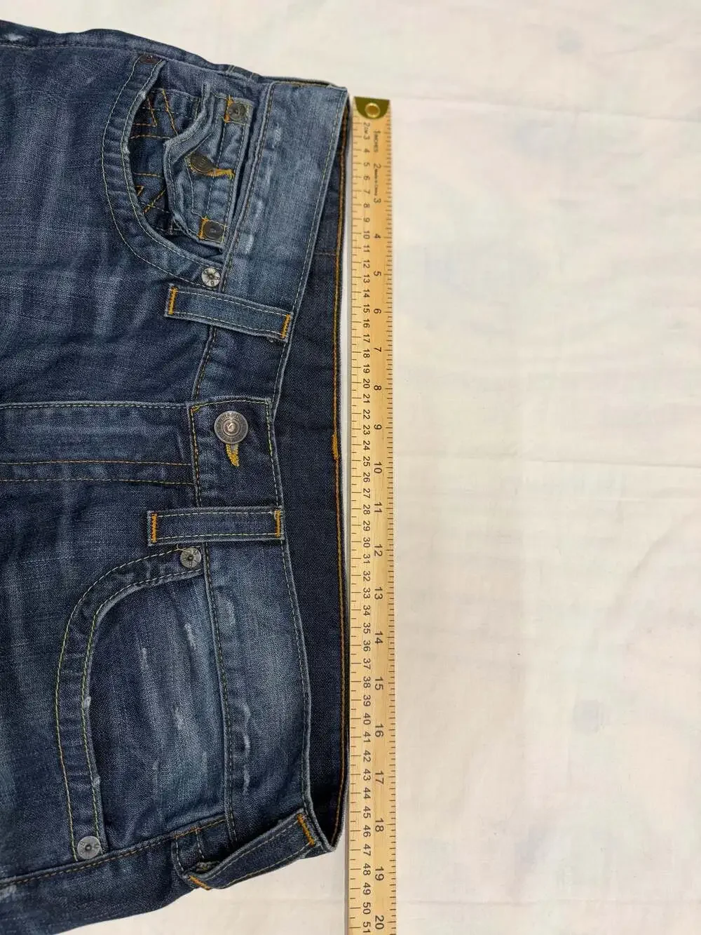 True Religion Men's Dark Wash Bootcut Jeans, Size 36